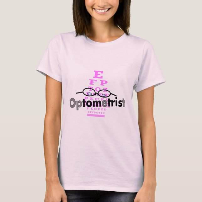 Optometristische Geschenke, Brillen und Augendiagr T-Shirt (Vorderseite)