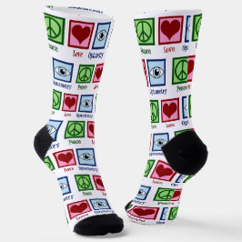 Optometristische Liebe Optometrie Augenarztkarte Socken