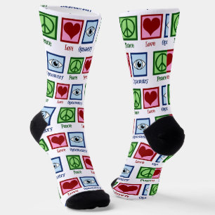 Optometristische Liebe Optometrie Augenarztkarte Socken