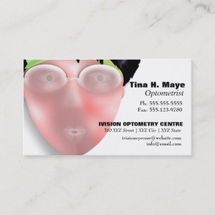 Optometristische Optometrie Eyecare Visitenkarte