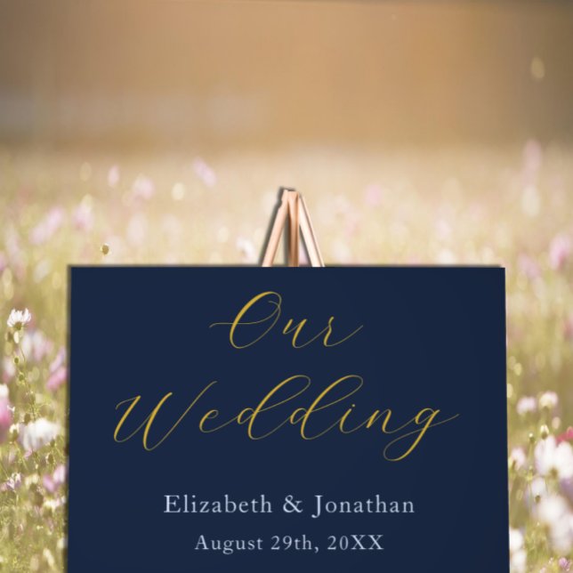 Opulent Blue Wedding Acrylschild (Von Creator hochgeladen)