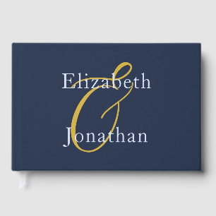 Opulent Blue Wedding Gästebuch
