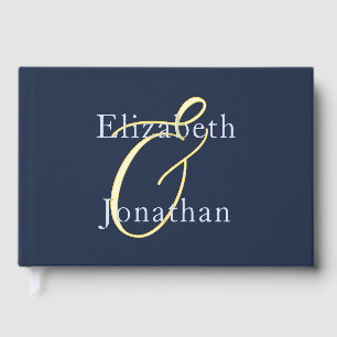 Opulent Blue Wedding Gästebuch
