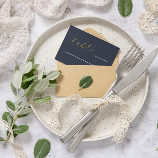 Opulent Blue Wedding Platzkarte (Von Creator hochgeladen)
