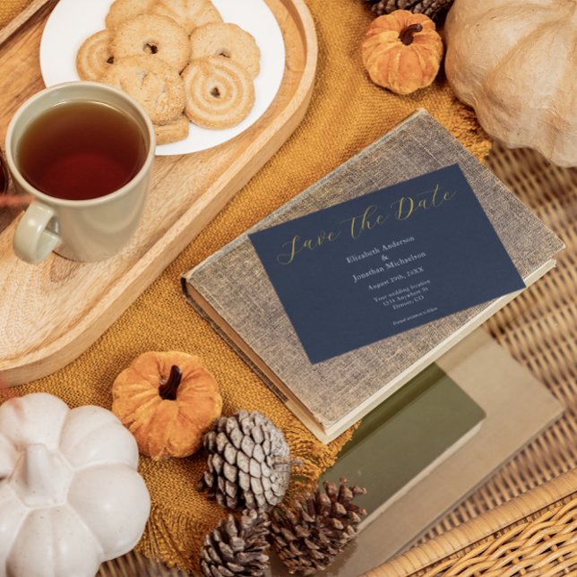 Opulent Blue Wedding Save The Date (Von Creator hochgeladen)