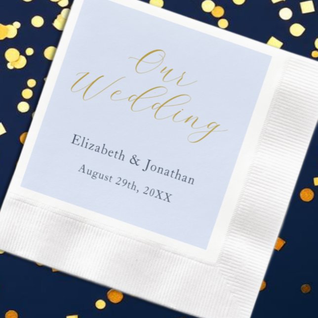 Opulent Blue Wedding Serviette (Von Creator hochgeladen)