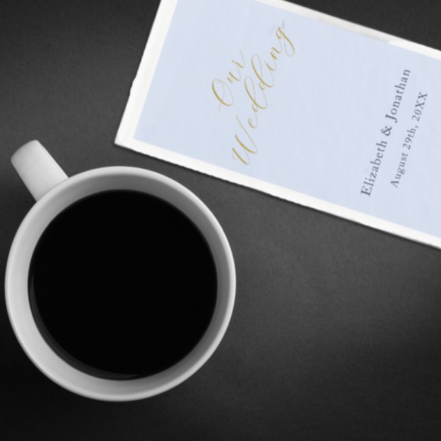 Opulent Blue Wedding Serviette (Von Creator hochgeladen)