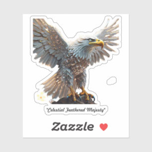"Opulent Eagle in Flight" Aufkleber
