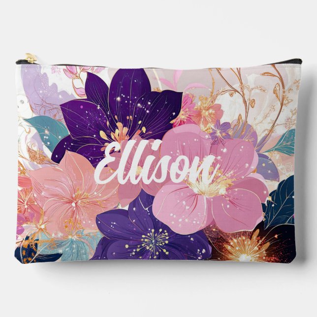 Opulent Floral Symphony Zubehörtasche (Vorderseite)