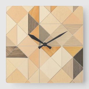 Opulent Garden Cascade Quadratische Wanduhr