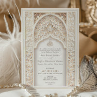 Opulent Gold & Cream Muslim Wedding