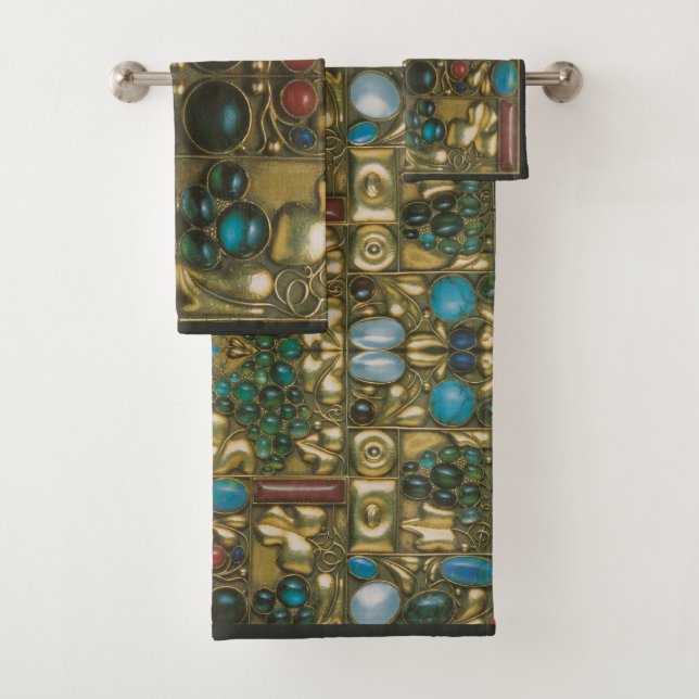 Opulent Josef Hoffmann Design Badhandtuch Set (Insitu)