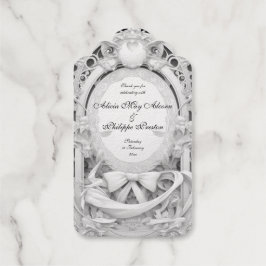 Opulent Motif Atelier Wedding Einladung, Geschenkanhänger