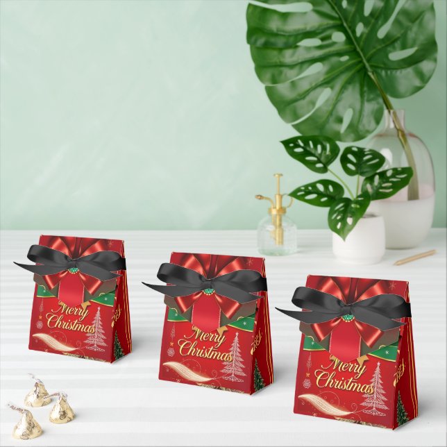 Opulent Red and Green Christmas Food Packaging Geschenkschachtel (Zahlreiche)