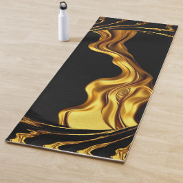Opulent Swirl Achempong Liquid Gold - Gold & Black Yogamatte