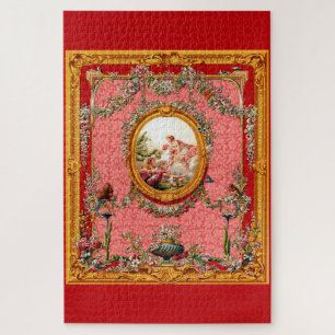 opulente barocke Druckglückfamilie aus dem 18. Jah Puzzle