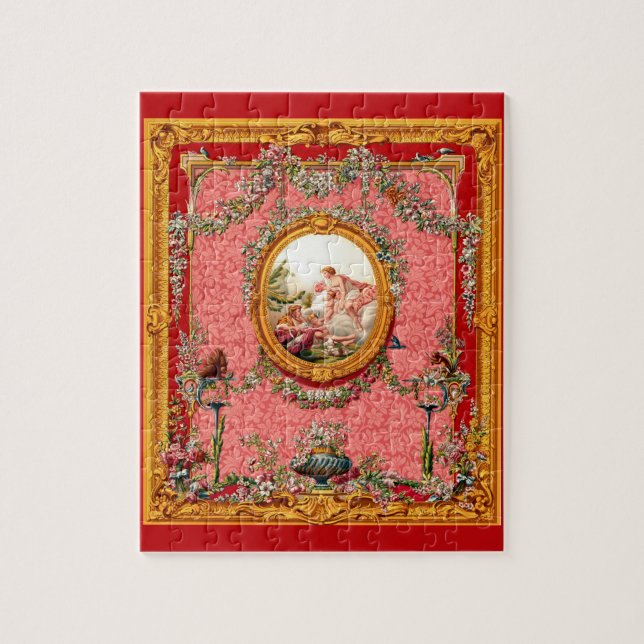 opulente barocke Druckglückfamilie aus dem 18. Jah Puzzle (Vertikal)