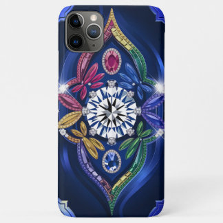 Opulente Eleganz: Diamant und Edelstein graviert Case-Mate iPhone Hülle