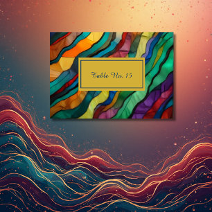 Opulente Tischnummer der afrikanischen Hochzeit in