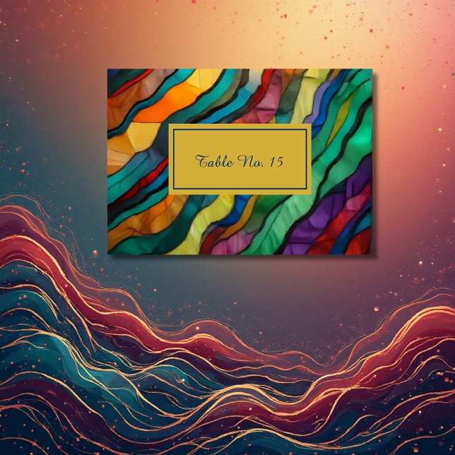 Opulente Tischnummer der afrikanischen Hochzeit in (Von Creator hochgeladen)