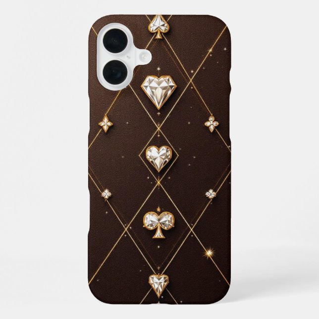 Opulenter Schild Gold Edition iPhone Hülle (Rückseite)