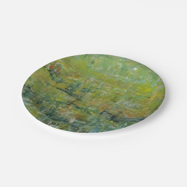 opulentes Feld II Pappteller (Schrägansicht)