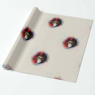 Opulentes Venezianisches Karneval-Maskenummantelpa Geschenkpapier