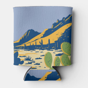Opuntia-Kaktus WPA Poster Art Dosenkühler