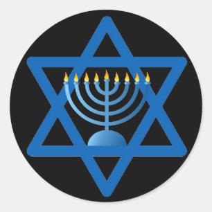 OPUS CHANGEABLE Hanukkah Runder Aufkleber