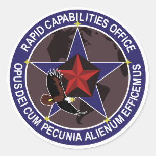 Opus dei mit pecunia alienum efficemus runder aufkleber