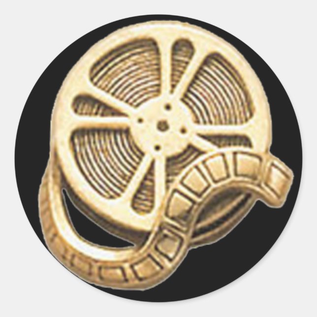 OPUS-Filmrolle Runder Aufkleber (Vorderseite)