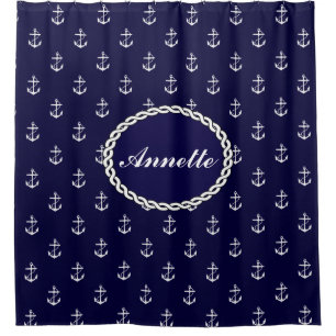 Opus Posh Anchor Nautical Custom Duschvorhang