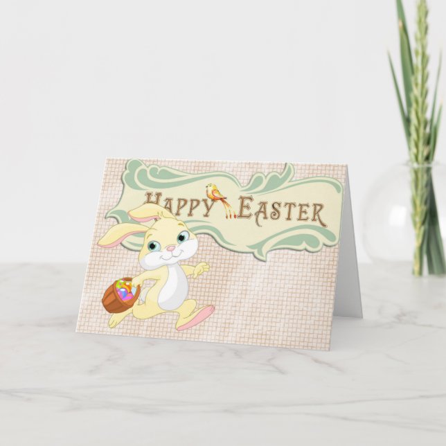 Opus Posh Happy Bunny Oaster Feiertagskarte (Vorderseite)