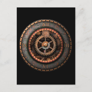 Opus Posh Steampunk Gears Postkarte