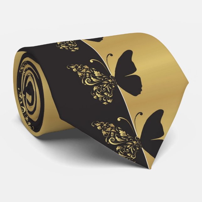 OPUS Schmetterling auf der Grenze von zwei Maßen Krawatte (Gerollt)