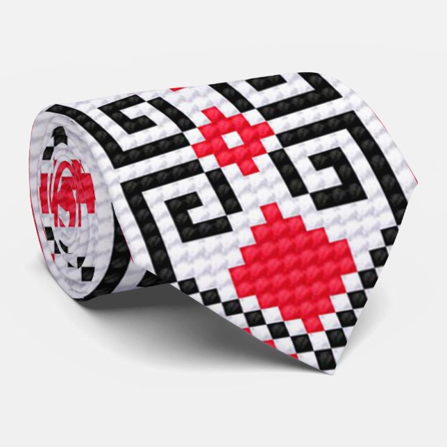 OPUS Ukrainer-Stickerei Krawatte (Gerollt)