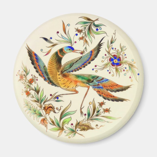 OPUS Ungarischer Zsolnay Bird Magnet (Vorne)