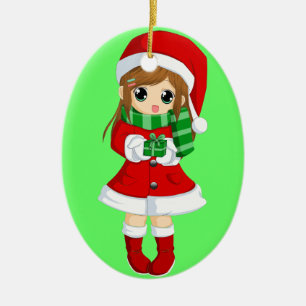 OPUS VERÄNDERBARES japanisches Animeweihnachten Keramik Ornament