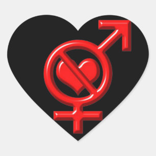 OPUS Verbotene Liebe Herz-Aufkleber