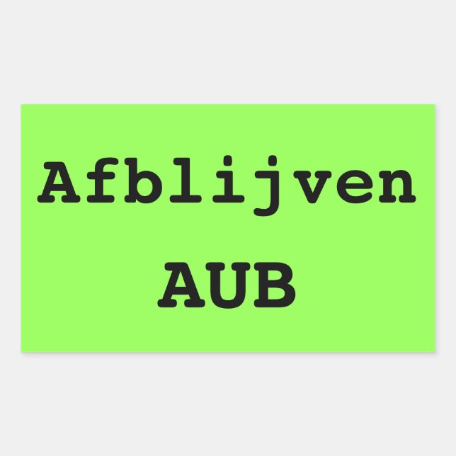 Opvallende koffer sticker met eigen tekst (Vorderseite)