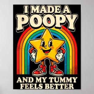 opy Bauch fühlt sich besser lustige Stern Kunst Poster