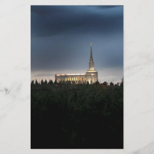 Oquirrh Mountain LDS Utah Tempel Briefpapier
