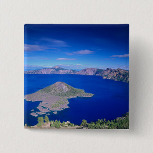 OR, Crater Lake NP, Wizard Island und Krater Button