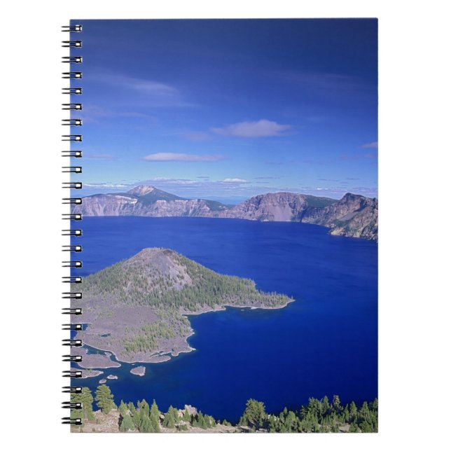 OR, Crater Lake NP, Wizard Island und Krater Notizblock (Vorderseite)