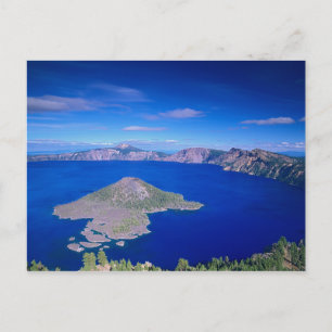 OR, Crater Lake NP, Wizard Island und Krater Postkarte