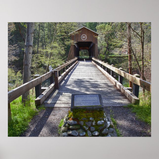 OR, Jackson County, McKee Covered Bridge Poster (Vorne)