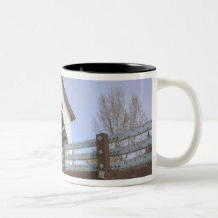 OR, Jackson County, McKee Covered Bridge Zweifarbige Tasse
