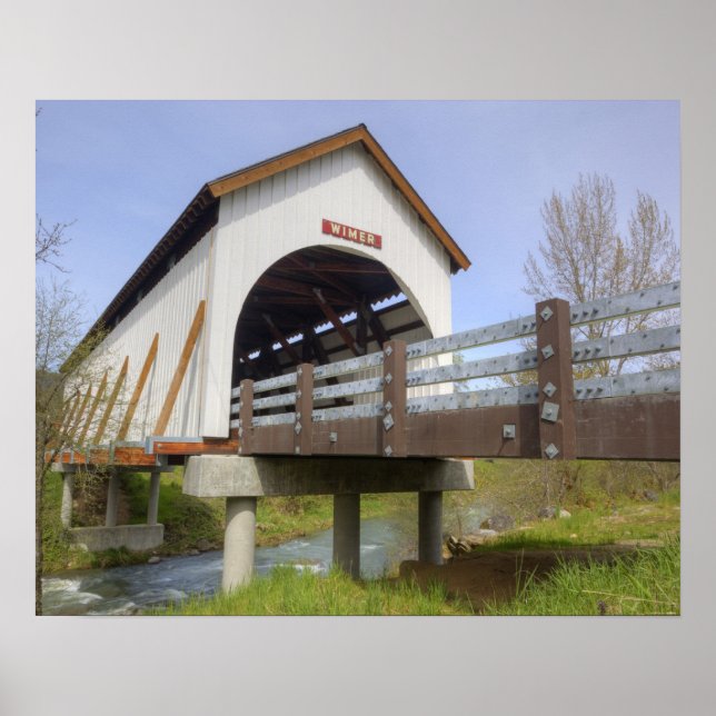 OR, Jackson Landkreis, McKee Covered Bridge Poster (Vorne)