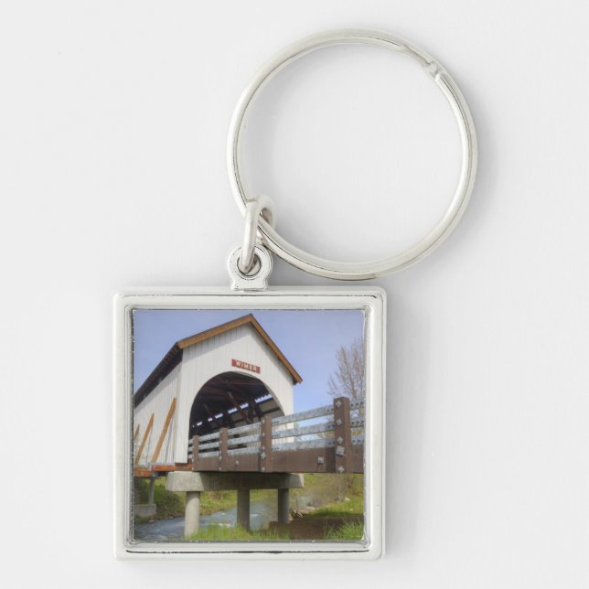 OR, Jackson Landkreis, McKee Covered Bridge Schlüsselanhänger (Vorne)