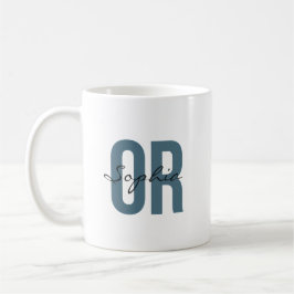 OR Nurse Personalized Name Bold Typogrphy Kaffeetasse